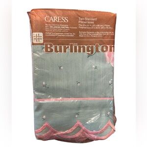 Vintage Burlington
Caress 2 Pillowcases Floral Cottage Standard Sz NEW